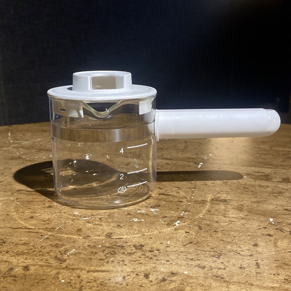 Krups Espresso Replacement Parts Glass Carafe with Lid 963 867 871 872 972 985